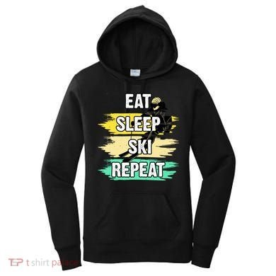 Eat Sleep Ski Repeat Women's Hoodie