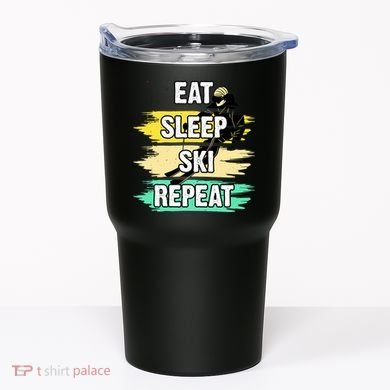 Eat Sleep Ski Repeat Tumbler