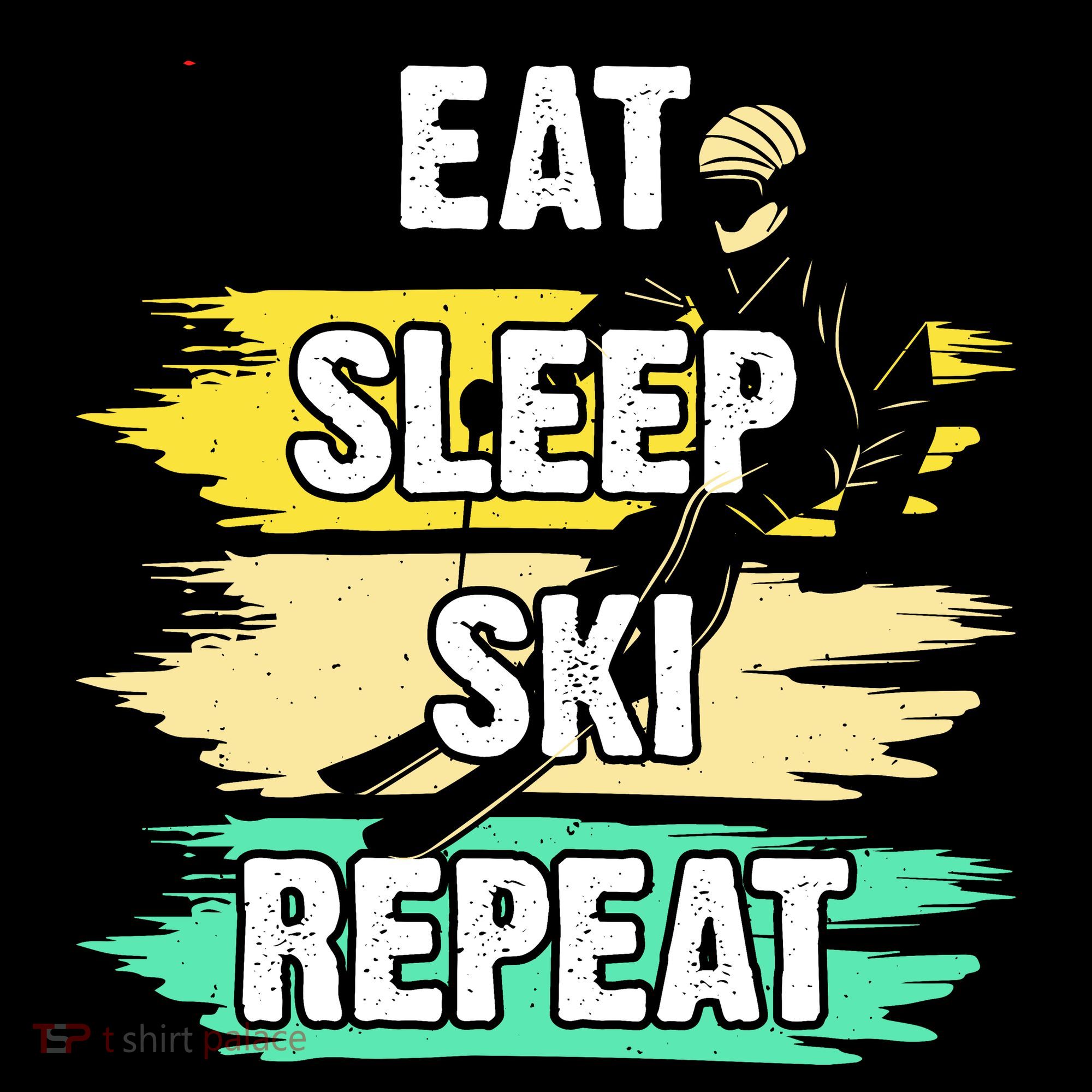Eat Sleep Ski Repeat Women's Tank Top