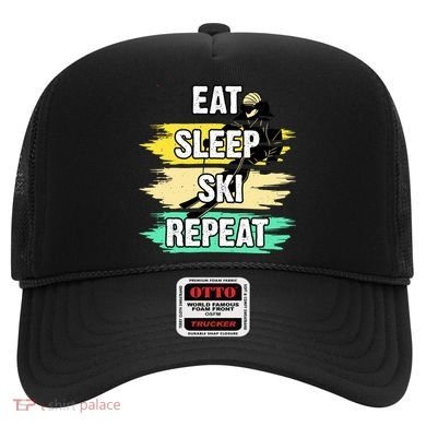 Eat Sleep Ski Repeat Hat