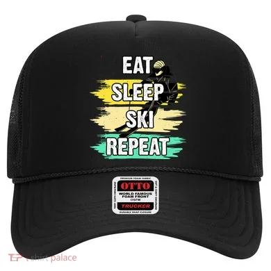 Eat Sleep Ski Repeat Hat