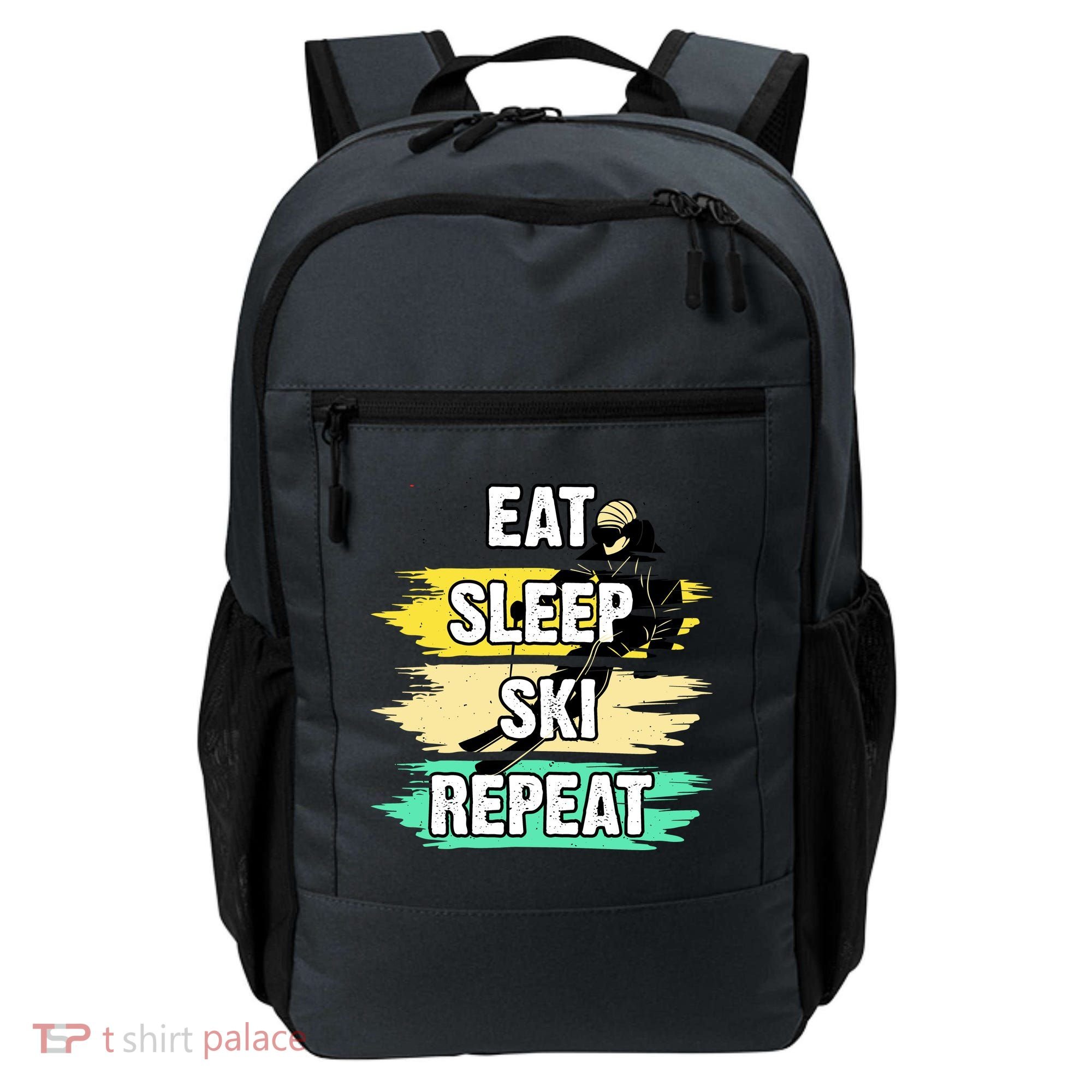 Eat Sleep Ski Repeat Backpack