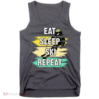Eat Sleep Ski Repeat Tank Top