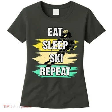 Eat Sleep Ski Repeat Women's T-Shirt