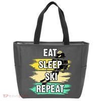 Eat Sleep Ski Repeat Tote Bag thumb 0