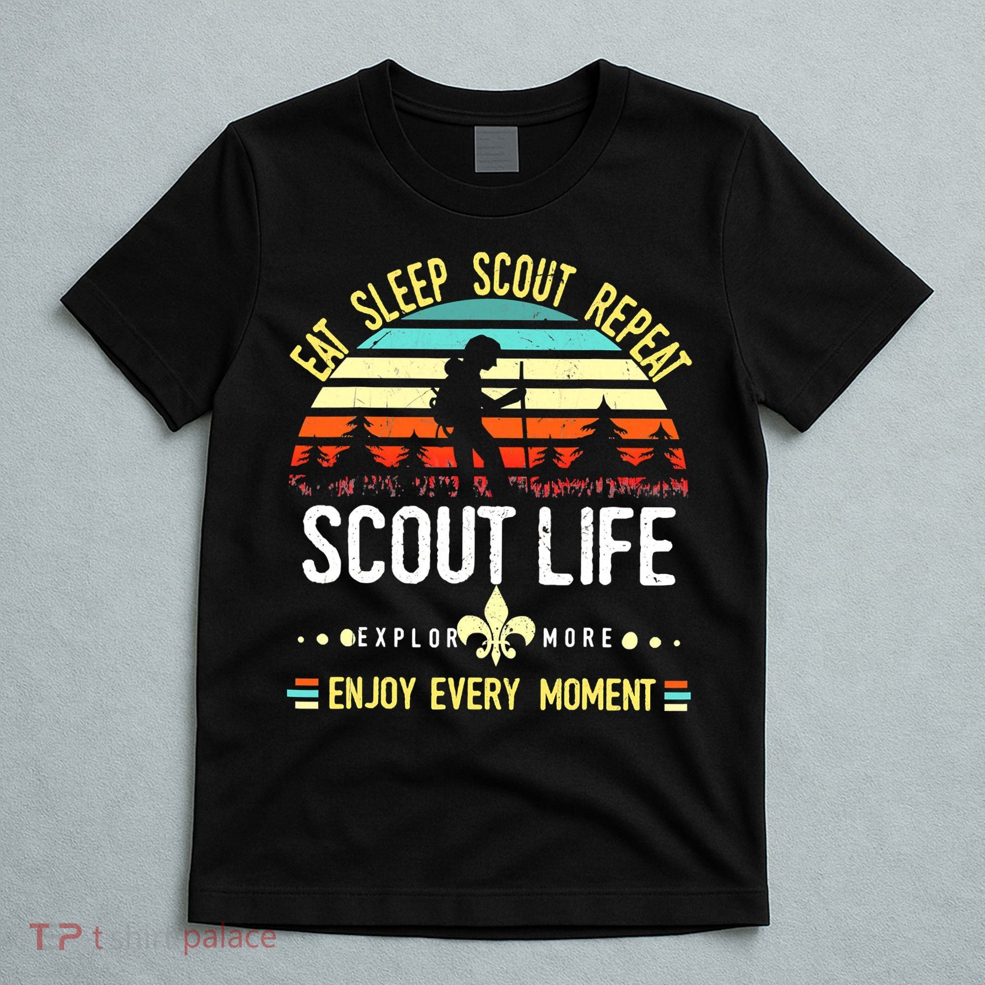 Eat Sleep Scout Repeat Vintage Scouting Scout Life T-Shirt