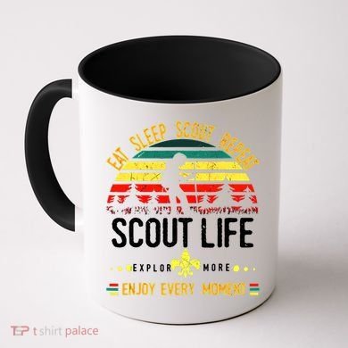 Eat Sleep Scout Repeat Vintage Scouting Scout Life Coffee Mug