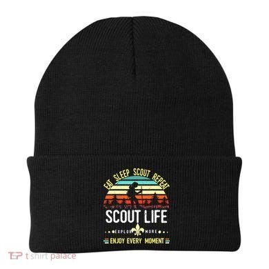 Eat Sleep Scout Repeat Vintage Scouting Scout Life Beanie