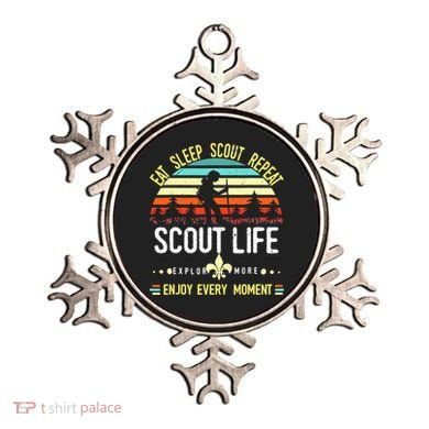 Eat Sleep Scout Repeat Vintage Scouting Scout Life Ornament