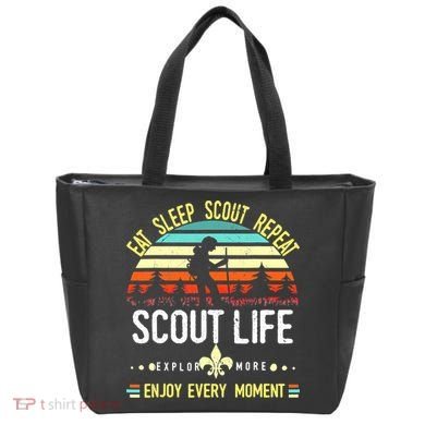 Eat Sleep Scout Repeat Vintage Scouting Scout Life Tote Bag