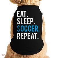 Eat Sleep Soccer Repeat Cute Gift Soccer Player And Coach Gift Doggie Tank thumb 0