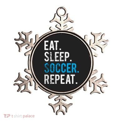 Eat Sleep Soccer Repeat Cute Gift Soccer Player And Coach Gift Ornament