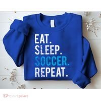 Eat Sleep Soccer Repeat Cute Gift Soccer Player And Coach Gift Sweatshirt thumb 2