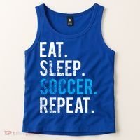 Eat Sleep Soccer Repeat Cute Gift Soccer Player And Coach Gift Tank Top thumb 2
