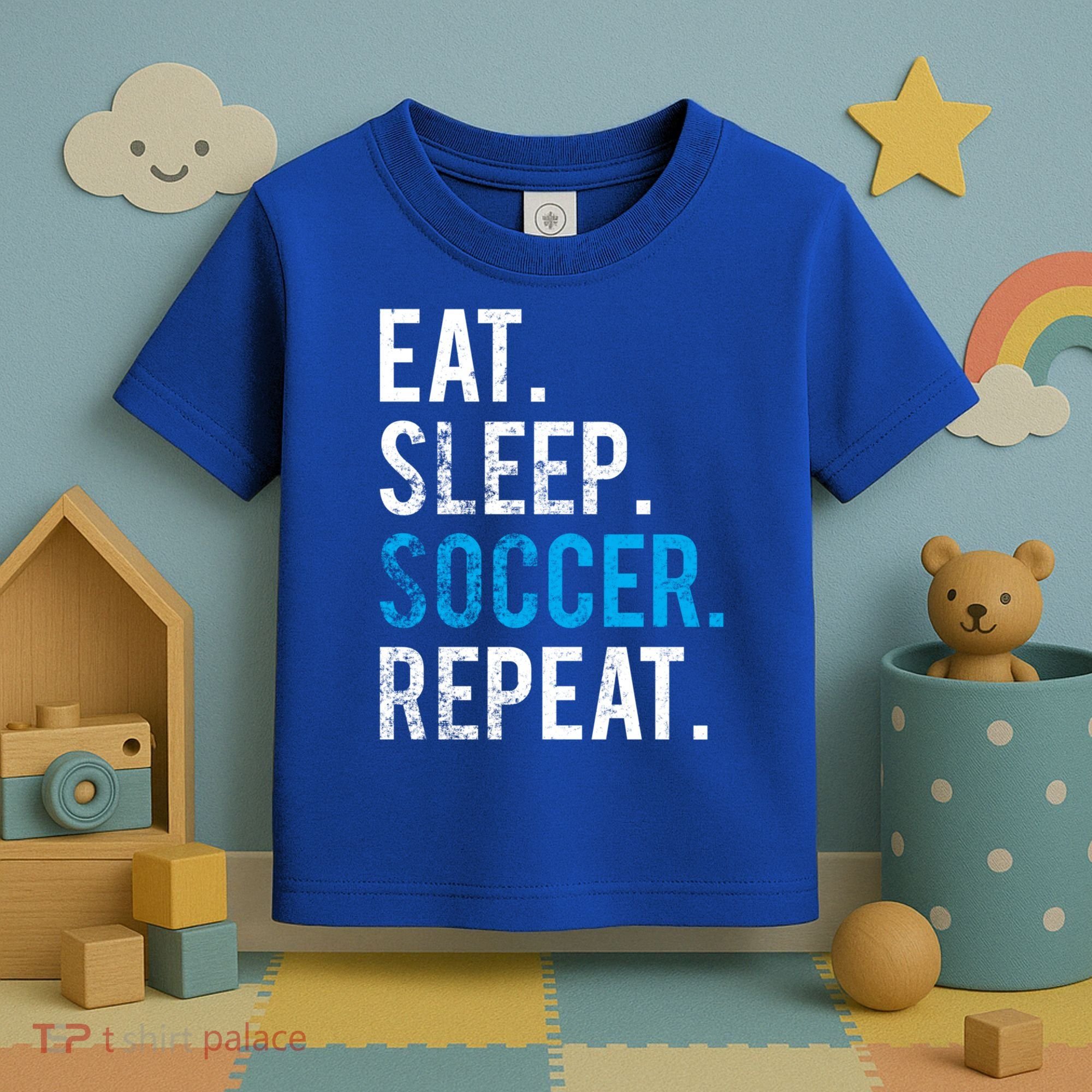 Eat Sleep Soccer Repeat Cute Gift Soccer Player And Coach Gift Toddler T-Shirt