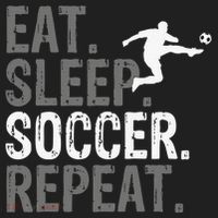 Eat Sleep Soccer Repeat - Soccer Graphic Women's Sweatshirt thumb 2