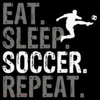 Eat Sleep Soccer Repeat - Soccer Graphic Women's Hoodie thumb 2