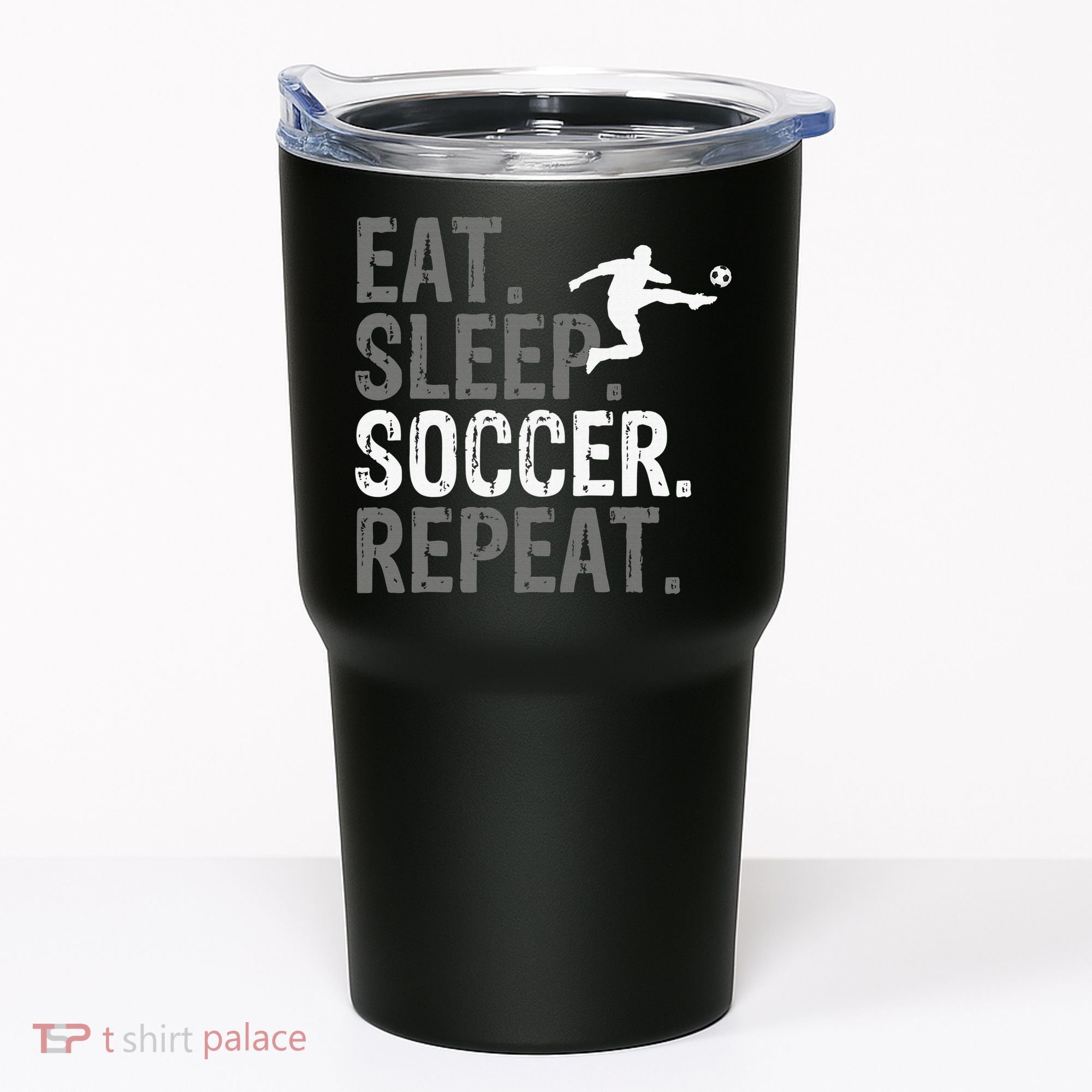 Eat Sleep Soccer Repeat - Soccer Graphic Tumbler