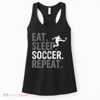 Eat Sleep Soccer Repeat - Soccer Graphic Women's Tank Top thumb 0