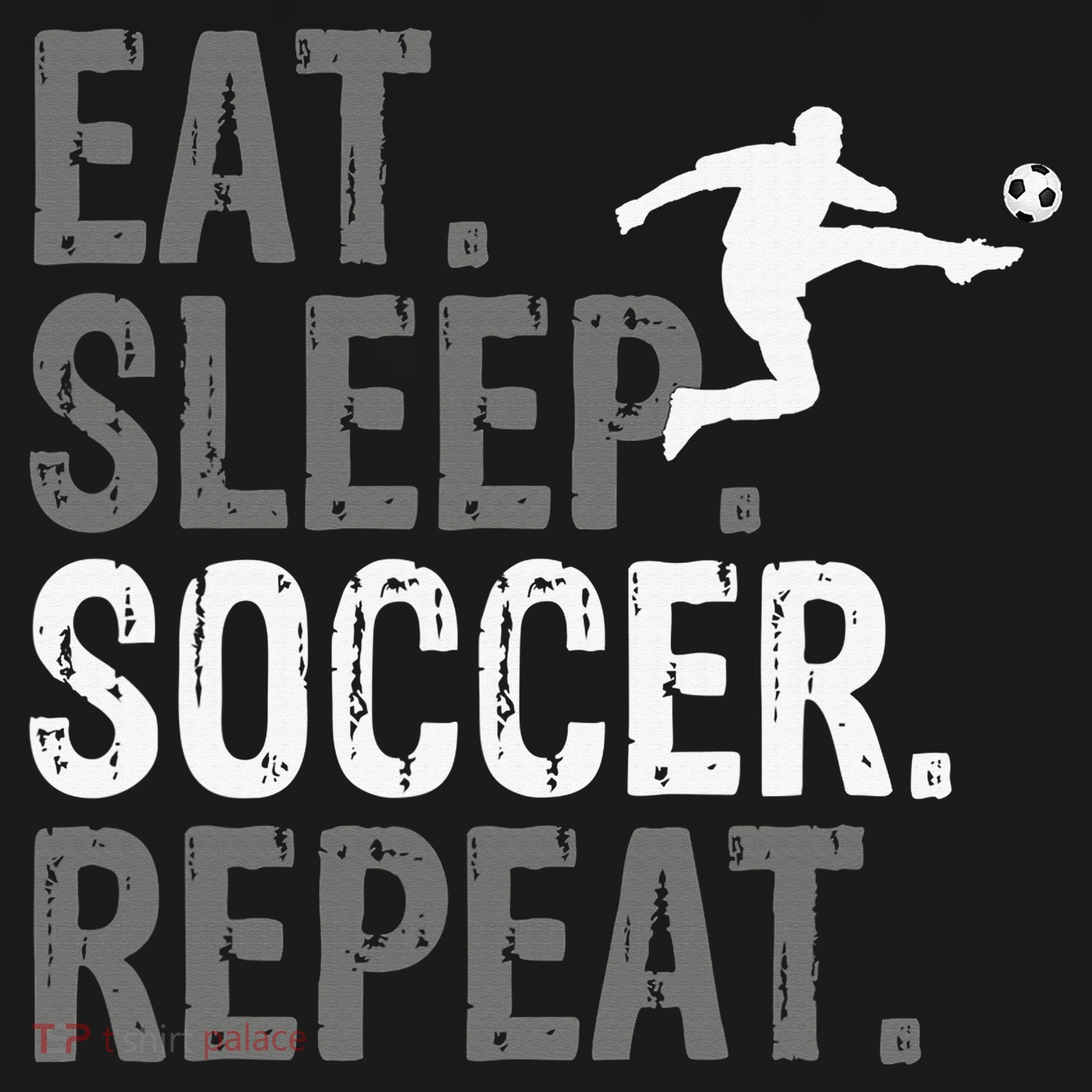 Eat Sleep Soccer Repeat - Soccer Graphic Baby Bodysuit