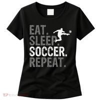 Eat Sleep Soccer Repeat - Soccer Graphic Women's T-Shirt thumb 0