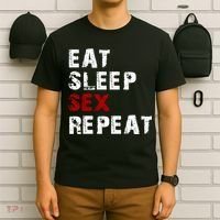 Eat Sleep Sex Repeat T-Shirt thumb 6