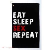 Eat Sleep Sex Repeat Golf Towel thumb 0