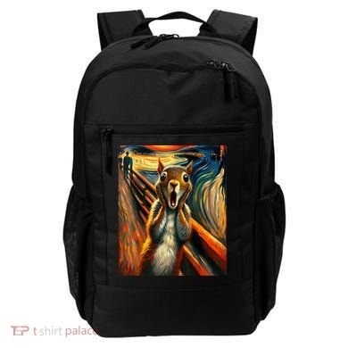 Expressionist Scream Squirrel Lovers Artistic Squirrel Backpack