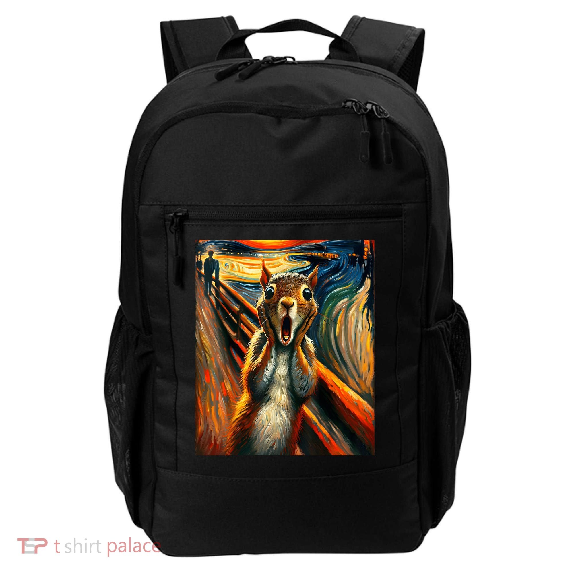 Expressionist Scream Squirrel Lovers Artistic Squirrel Backpack