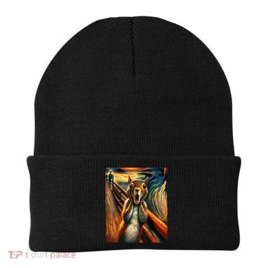 Expressionist Scream Squirrel Lovers Artistic Squirrel Beanie