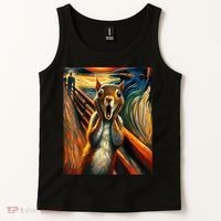 Expressionist Scream Squirrel Lovers Artistic Squirrel Tank Top thumb 2