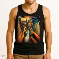 Expressionist Scream Squirrel Lovers Artistic Squirrel Tank Top thumb 3