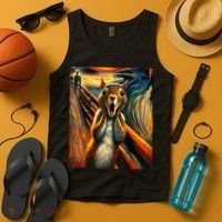 Expressionist Scream Squirrel Lovers Artistic Squirrel Tank Top thumb 4