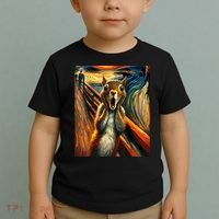 Expressionist Scream Squirrel Lovers Artistic Squirrel Toddler T-Shirt thumb 2