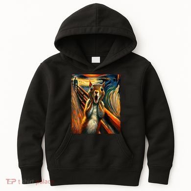 Expressionist Scream Squirrel Lovers Artistic Squirrel Kids Hoodie
