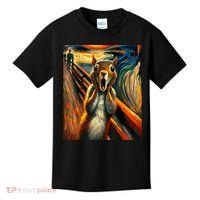 Expressionist Scream Squirrel Lovers Artistic Squirrel Kids T-Shirt thumb 0