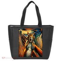 Expressionist Scream Squirrel Lovers Artistic Squirrel Tote Bag thumb 0