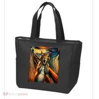 Expressionist Scream Squirrel Lovers Artistic Squirrel Tote Bag thumb 3