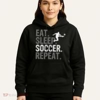 Eat Sleep Soccer Repeat funny Soccer player Hoodie thumb 5