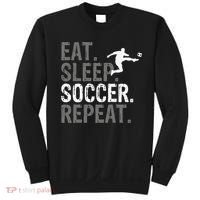 Eat Sleep Soccer Repeat funny Soccer player Sweatshirt thumb 0