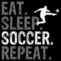 Eat Sleep Soccer Repeat funny Soccer player Sweatshirt thumb 3