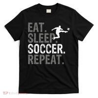 Eat Sleep Soccer Repeat funny Soccer player T-Shirt thumb 0