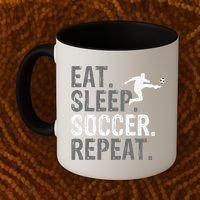 Eat Sleep Soccer Repeat funny Soccer player Coffee Mug thumb 2