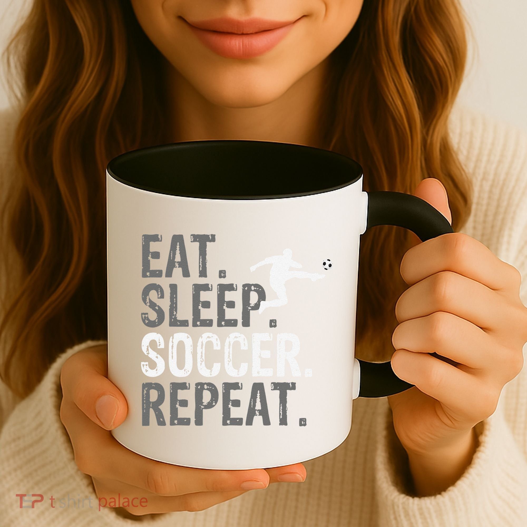Eat Sleep Soccer Repeat funny Soccer player Coffee Mug