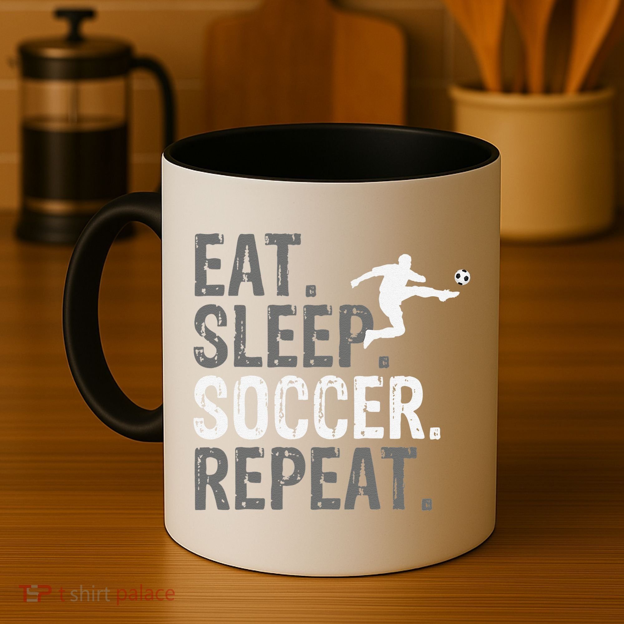 Eat Sleep Soccer Repeat funny Soccer player Coffee Mug