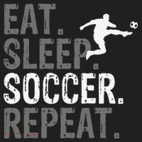 Eat Sleep Soccer Repeat funny Soccer player Beanie thumb 2