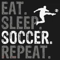 Eat Sleep Soccer Repeat funny Soccer player Coaster thumb 2