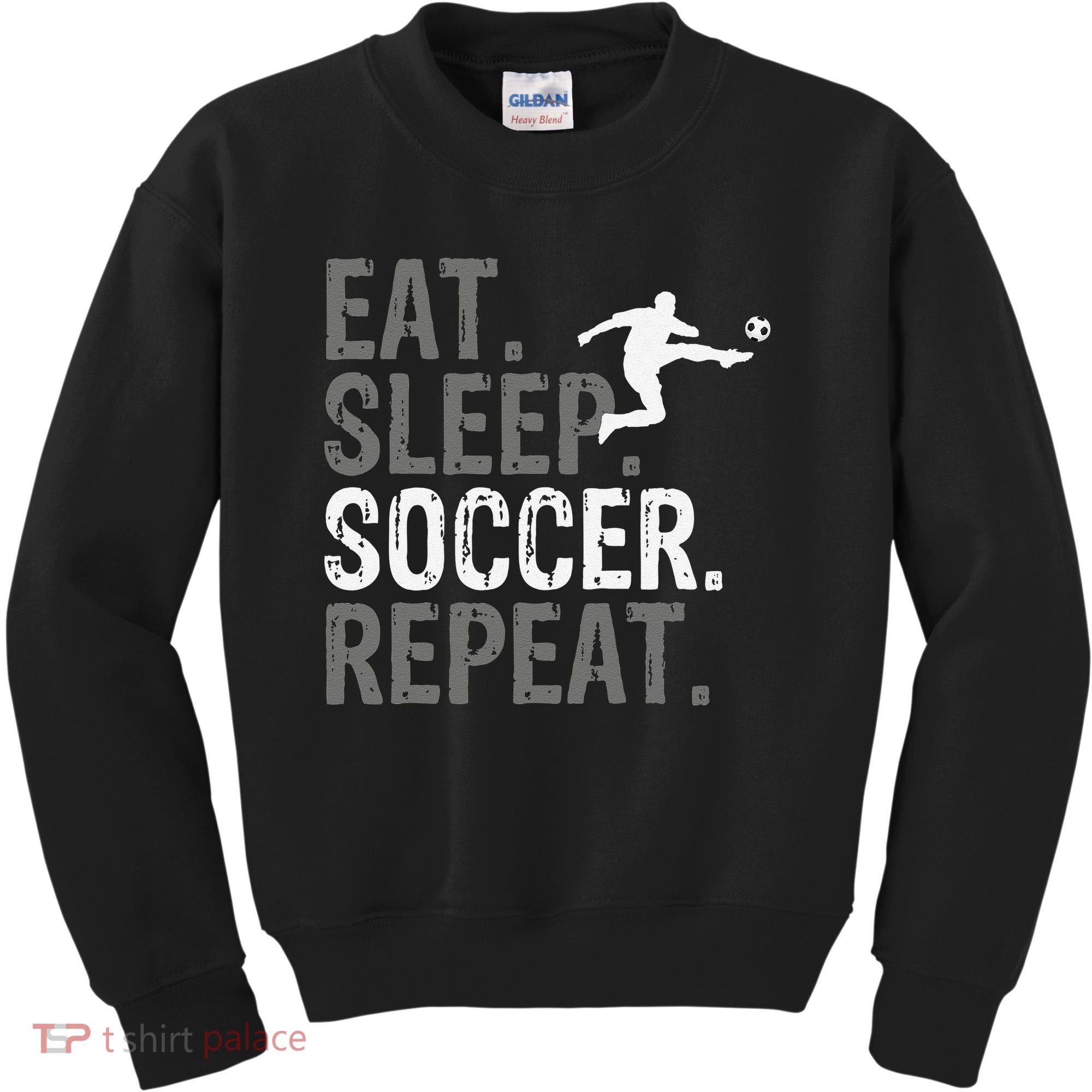 Eat Sleep Soccer Repeat funny Soccer player Kids Sweatshirt