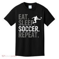 Eat Sleep Soccer Repeat funny Soccer player Kids T-Shirt thumb 0