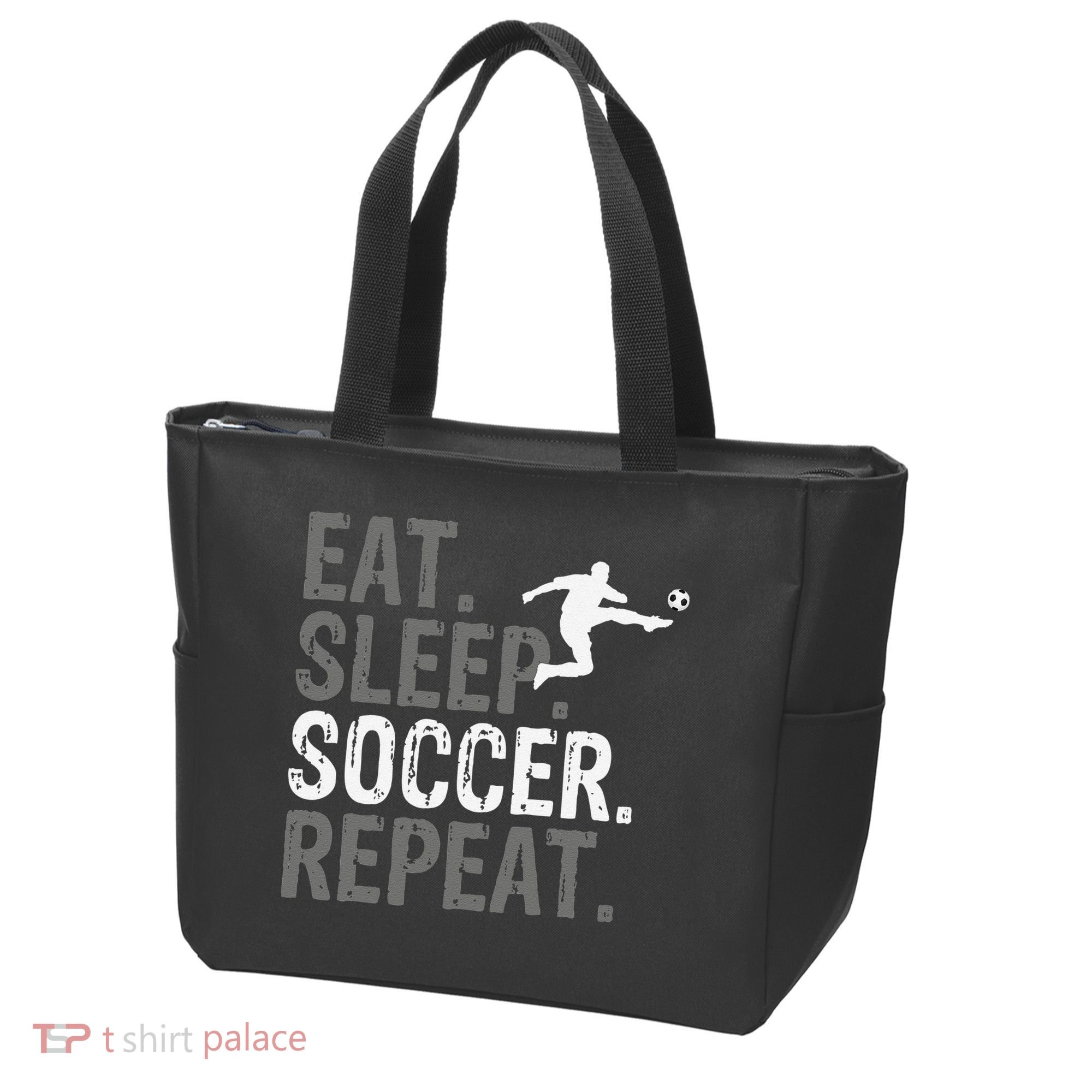 Eat Sleep Soccer Repeat funny Soccer player Tote Bag